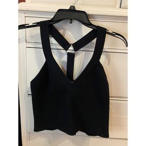 Black express halter tank top! Size medium